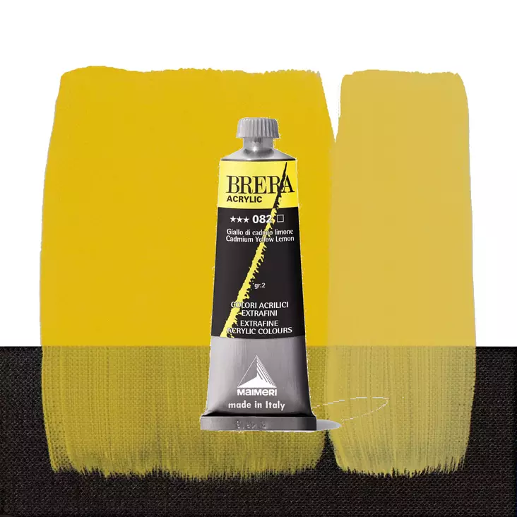 Maimeri Brera 082 Cadmium Yellow Lemon 60ml - Maimeri Brera 60ml ja 200ml - 0806082 - 1