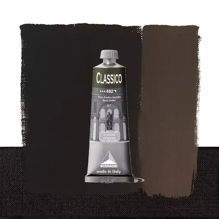 Maimeri Classico 492 Burnt Umber 60ml - Maimeri Classico 60ml - 0306492 - 1