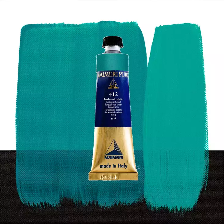 Maimeri Puro 412 Turquoise Cobalt 40ml - Maimeri Puro 40ml - 0012412 - 1