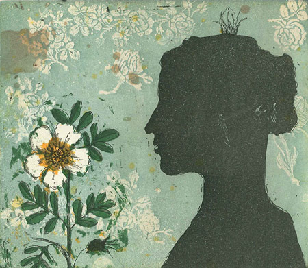 Neuvonen Kirsi: Muotokuva ruusun kanssa - Pienet vedokset - t8502 - 1