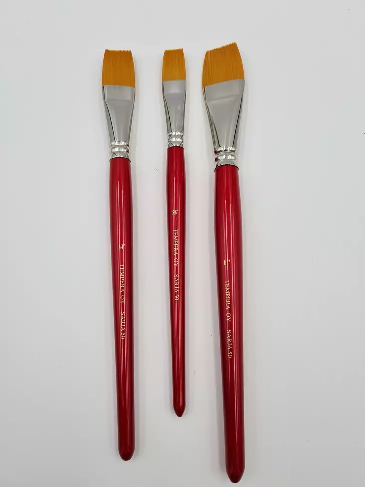 Tempera sarja 50 keinokuitusivellin lajitelma M-L latta - Sivellinsetit - 005706062 - 1