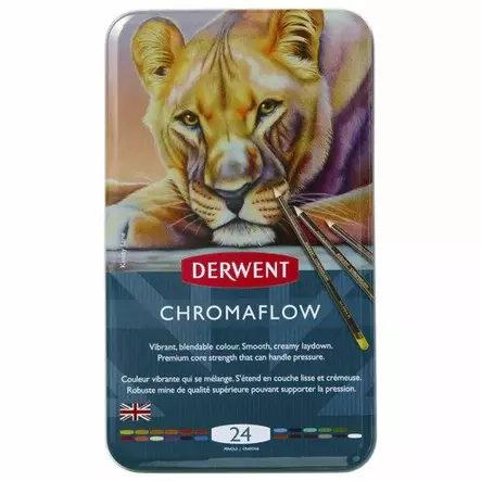 Derwent Chromaflow 24 väriä - Värikynäsetit - 2616133 - 1