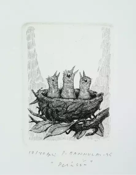 Hannula Pekka: Pesässä - Pienet vedokset - t9983 - 1