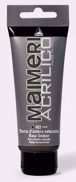 Maimeri Acrilico 493 Raw Umber 75ml - Maimeri Acrilico 75ml - 0916493 - 2