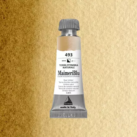 Maimeri Blu Akvarellituubi 493 Raw Umber 12ml - Maimeri Blu - 1609493 - 1