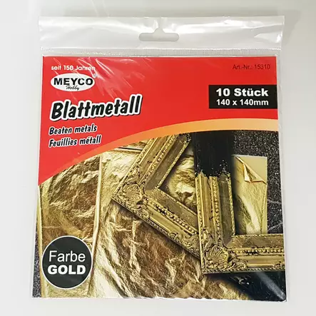 MEYCO Lehtikulta 14x14cm 10ark. - Kultaus- ja korjaustarvikkeet - 5153103 - 1
