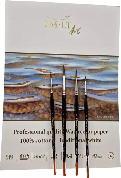 SMLT Akvarellilehtiö Professional A3 (10) 300g 100% - Akvarellilehtiöt - 588023 - 2