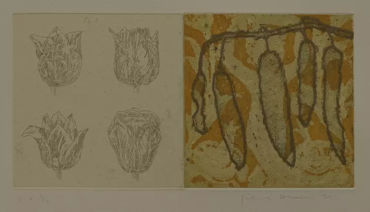 Hanni Pälvi: Kukkatyttö - Pienet vedokset - t8173 - 1