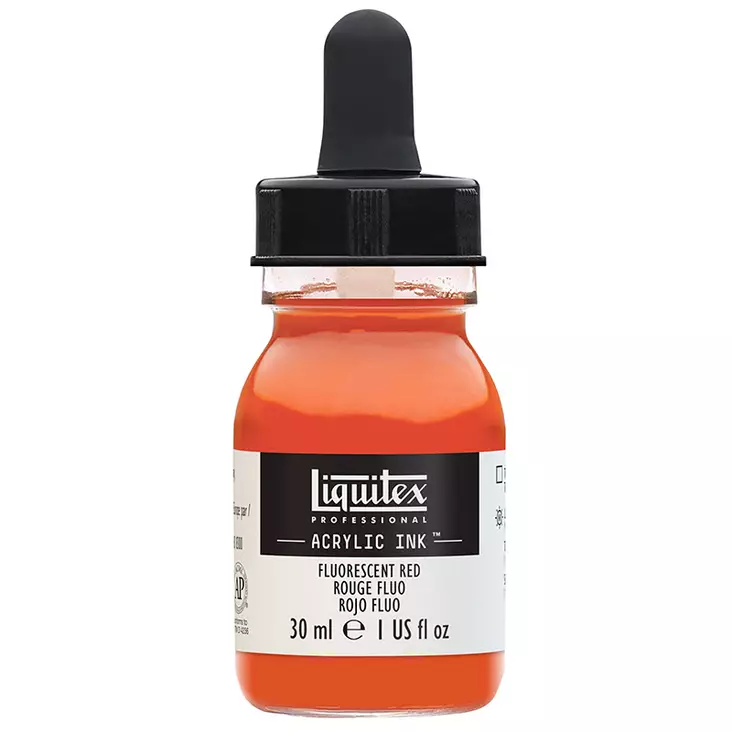 Liquitex Acrylic Ink 983 Fluoresent red 30ml - Akryylimusteet - 2048503 - 1
