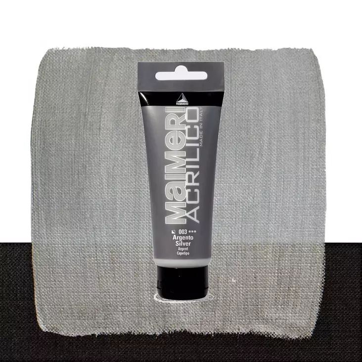 Maimeri Acrilico 003 Silver 200ml - Maimeri Acrilico 200ml - 0924003 - 1