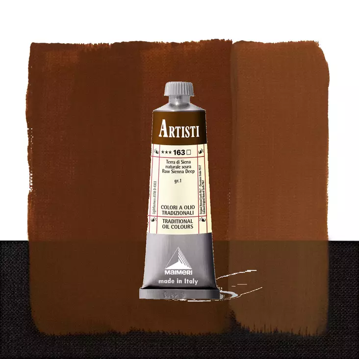 Maimeri Artisti 163 Raw Sienna Deep 60ml - Maimeri Artisti 60ml ja 200ml - 0106163 - 1