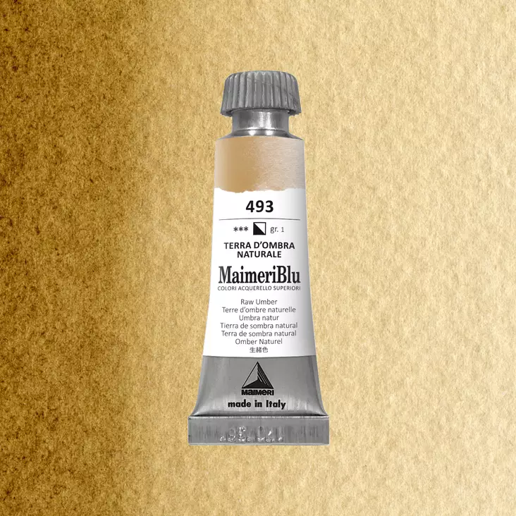 Maimeri Blu Akvarellituubi 493 Raw Umber 15ml - Maimeri Blu - 1604493 - 1