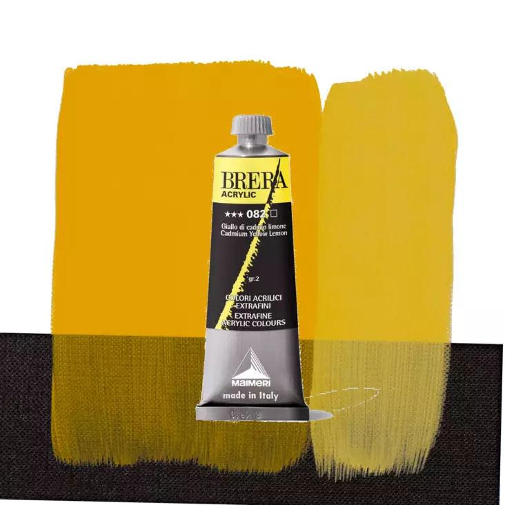 Maimeri Brera 083 Cadmium Yellow Medium 60ml - Maimeri Brera 60ml ja 200ml - 0806083 - 1