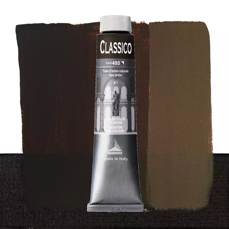 Maimeri Classico 493 Raw Umber 200ml - Maimeri Classico 200ml - 0324493 - 1