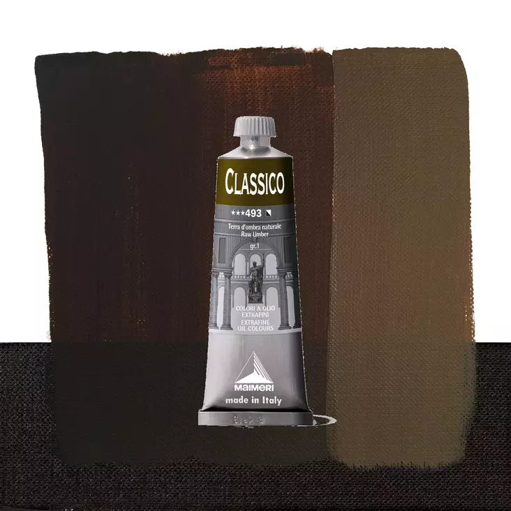 Maimeri Classico 493 Raw Umber 60ml - Maimeri Classico 60ml - 0306493 - 1
