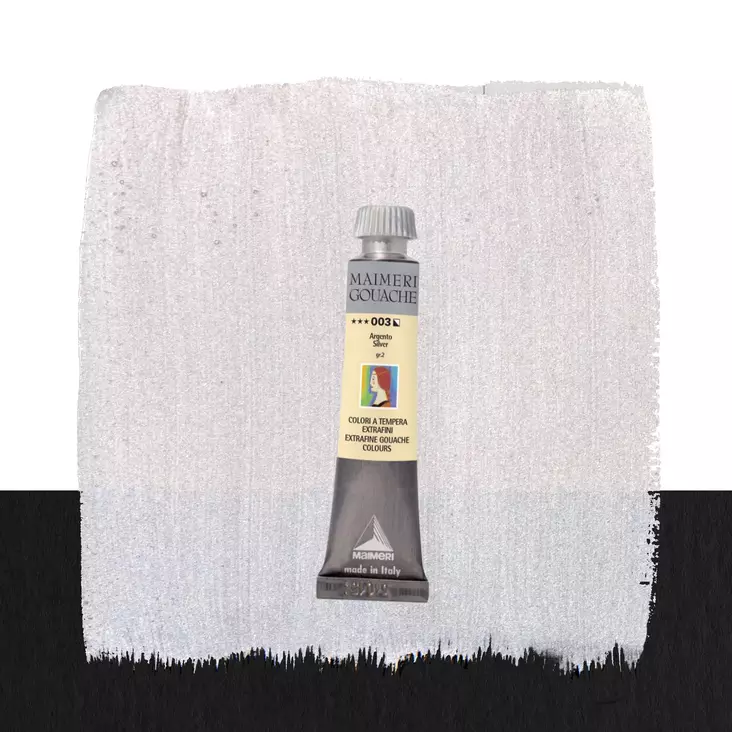 Maimeri Guassi 003 Silver 20ml - Guassi ja peitevärit - 2002003 - 1