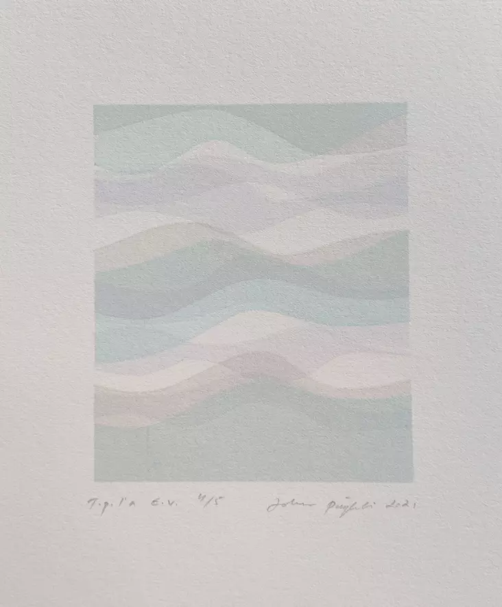 Pöykkö Johanna: Sarjasta "Postikortteja kesästä" - Pienet vedokset - T11303 - 1