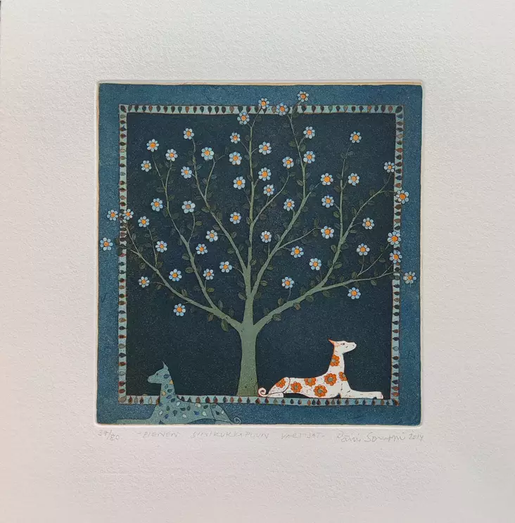 Somppi Päivi: Pienen sinikukkapuun varti - Pienet vedokset - t12373 - 1