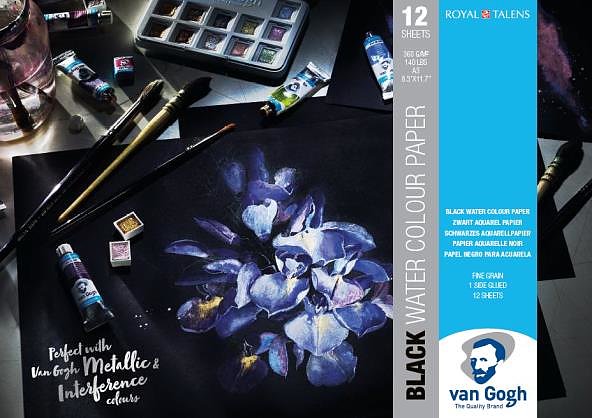Van Gogh Musta Akvarellipaperi A3 360g - Akvarellilehtiöt - 006559013 - 1