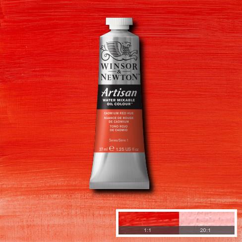 W&N Artisan 095 Cadmium Red Hue 37ml - Vesiliukoiset öljyvärit - 514003 - 1