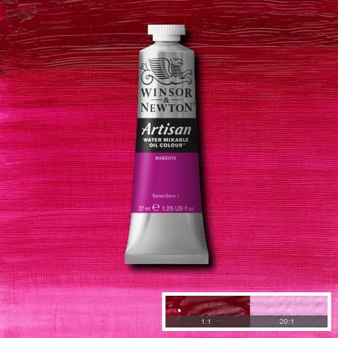 W&N Artisan 380 Magenta 37ml - Vesiliukoiset öljyvärit - 514023 - 1
