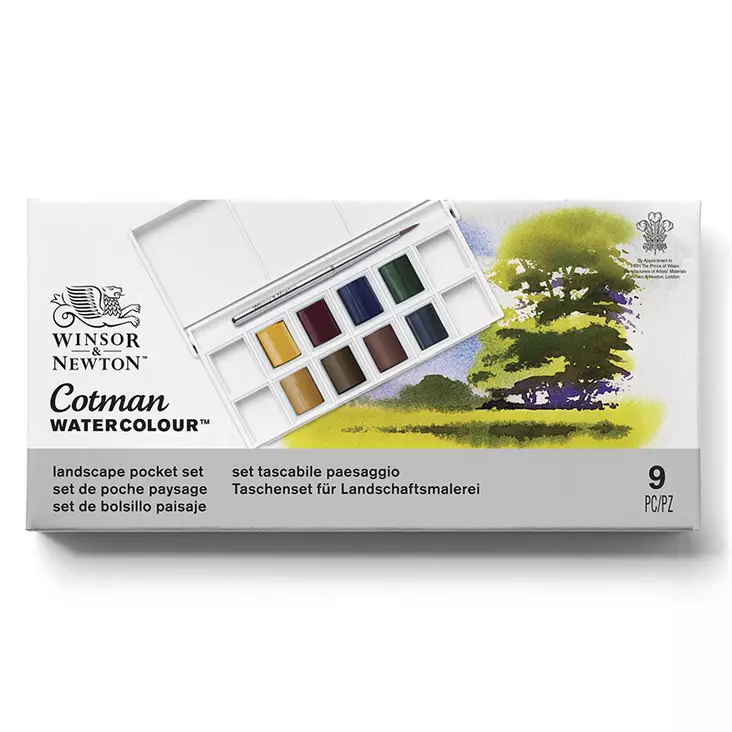WN Cotman Pocket Landscape 8 x 1/2 nappia (3ml) - Winsor & Newton akvarellinapit - 5081143 - 1