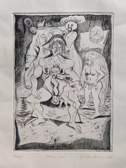 Heinonen Erkki sakari: Robinson II Pieni - Keskisuuret vedokset - T10104 - 1