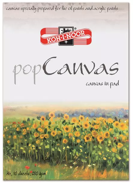 KOH Canvaslehtiö 100% puuvillaa 280g (10) A4 - Öljy- ja akryylilehtiöt - 9298274 - 1