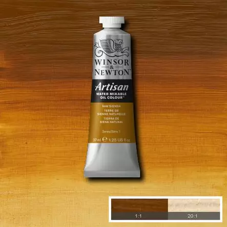 W&N Artisan 552 Raw Sienna 37ml - Vesiliukoiset öljyvärit - 514034 - 1