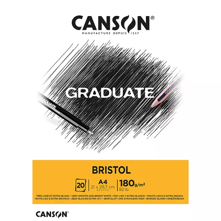 Canson Graduate Bristol - Luonnos- ja piirustuslehtiöt - 50021274 - 1