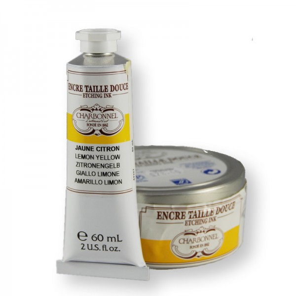 Charbonnel Etching Ink syväpainoväri 169 Lemon yellow 60ml - Syväpainovärit - 574854 - 1