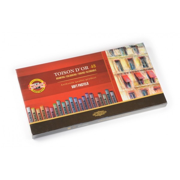 KOH-I-NOOR Pastelliliitulajitelma 48 pyöreää liitua - Kuivapastellit ja pastelliliidut - KN360504 - 1