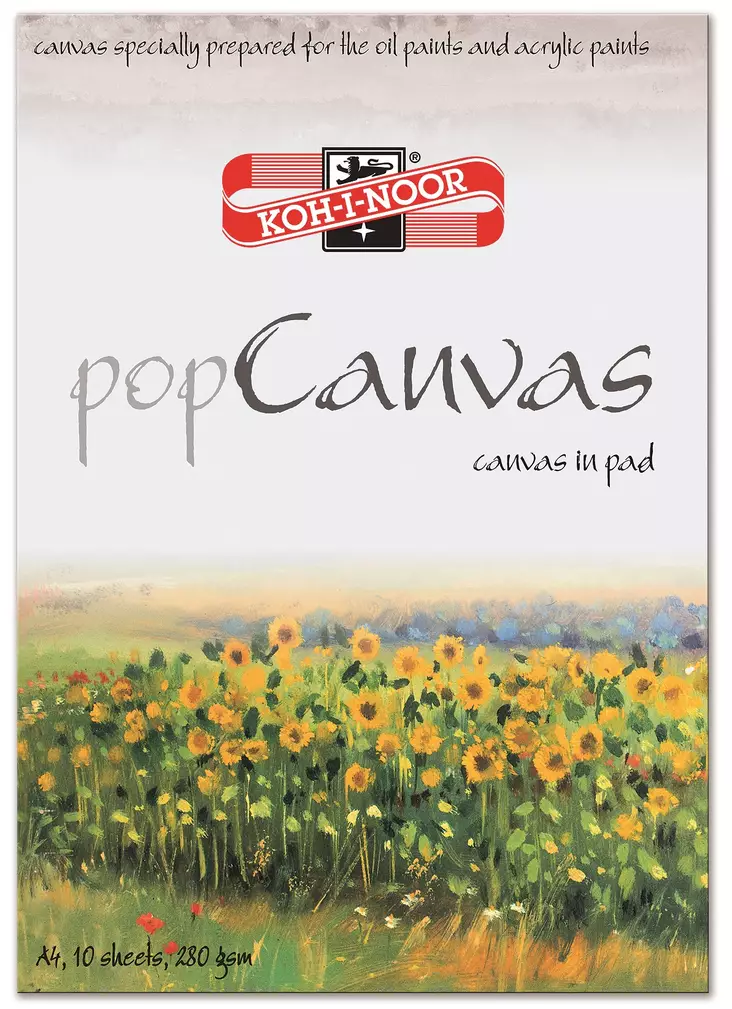 KOH Canvaslehtiö 100% puuvillaa 280g (10) A4 - Öljy- ja akryylilehtiöt - 9298274 - 1