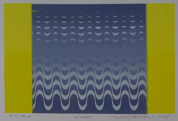 Koskela Matti: Waves keltainen - Pienet vedokset - t9514 - 1