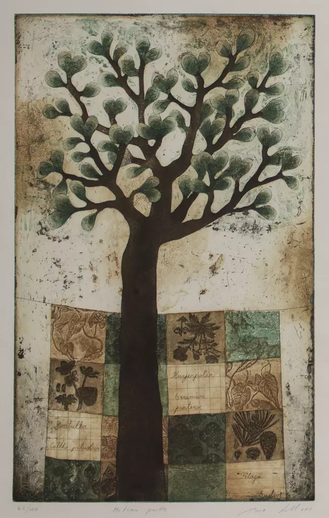 Lehti Piia: Metsän peitto - Keskisuuret vedokset - t8394 - 1