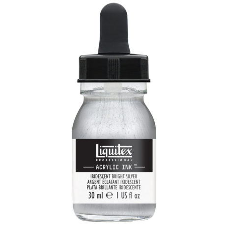 Liquitex Acrylic Ink 236 Iridescent bright silver 30ml - Akryylimusteet - 6975864 - 1
