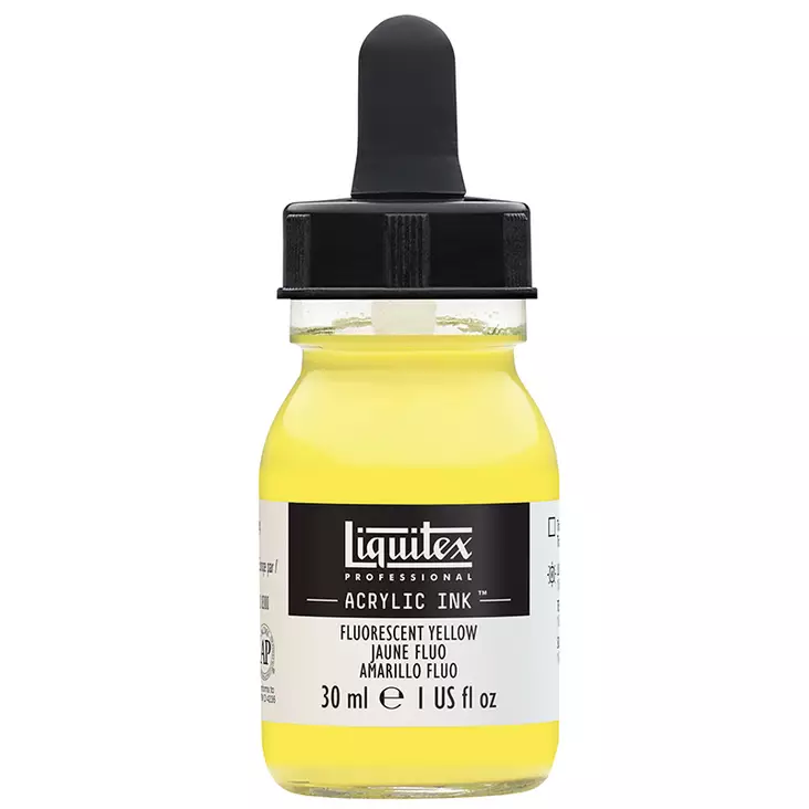Liquitex Acrylic Ink 981 Fluorecent yellow 30ml - Akryylimusteet - 2048534 - 1