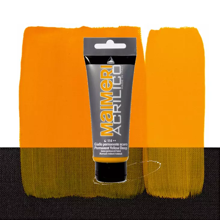 Maimeri Acrilico 114 Permanent Yellow Deep 200ml - Maimeri Acrilico 200ml - 0924114 - 1