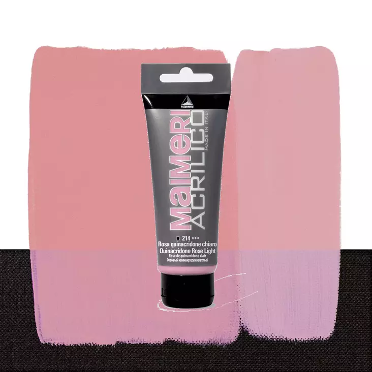 Maimeri Acrilico 214 Quinacridone Rose Light 75ml - Maimeri Acrilico 75ml - 0916214 - 1