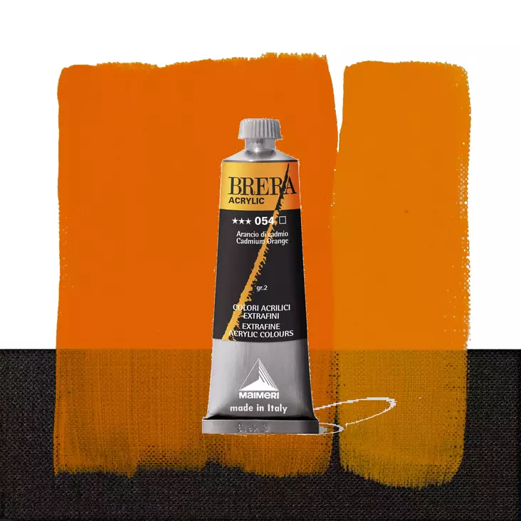 Maimeri Brera 054 Cadmium Orange 60ml - Maimeri Brera 60ml ja 200ml - 0806054 - 1