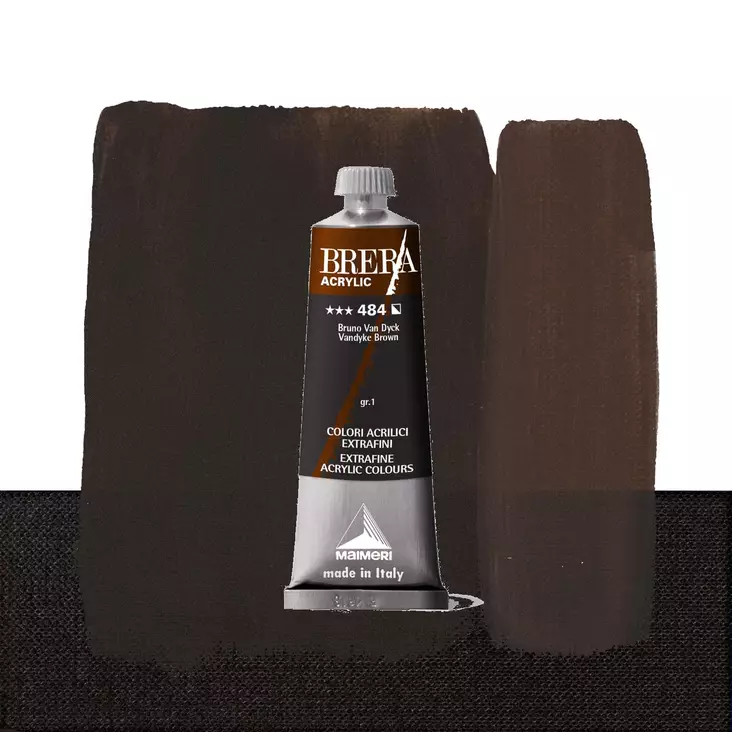 Maimeri Brera 484 Vandyke Brown 60ml - Maimeri Brera 60ml ja 200ml - 0806484 - 1
