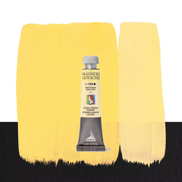 Maimeri Guassi 104 Naples Yellow 20ml - Guassi ja peitevärit - 2002104 - 1