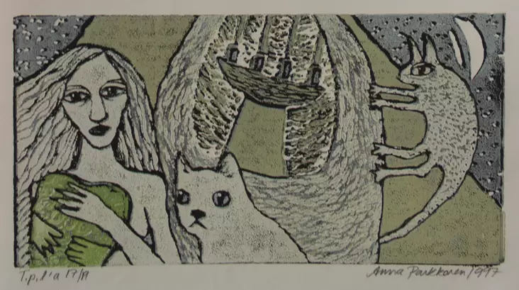 Parkkonen Anna: Öiseen aikaan - Pienet vedokset - t6444 - 1