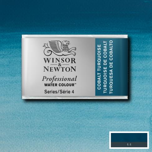 W&N Akvarelliväri 190 Cobalt turquoise 1/1 - Winsor & Newton akvarellinapit - 532994 - 1