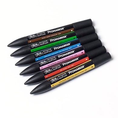 W&N Promarker 6-setti Mid Tones - Promarker tussit - 5043264 - 1