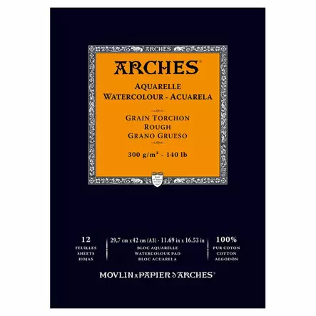 Arches karkea A3 (12) 300g - Akvarellilehtiöt - 7951045 - 1