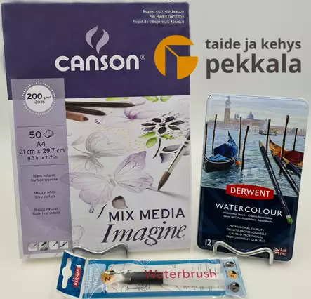 Vesivärikynäsetti Derwent Watercolour - Paketit by Pekkala - set5 - 1