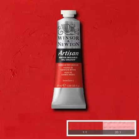 W&N Artisan 099 Cadmium Red Medium 37ml - Vesiliukoiset öljyvärit - 514005 - 1