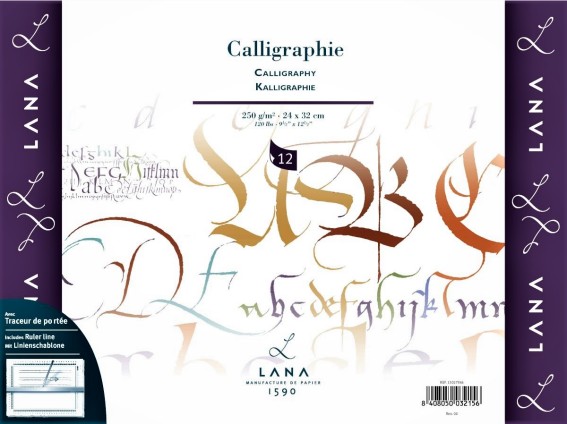 Calligrafialehtiö 30x40cm (12) 250g - Erikoislehtiöt - 27985 - 1