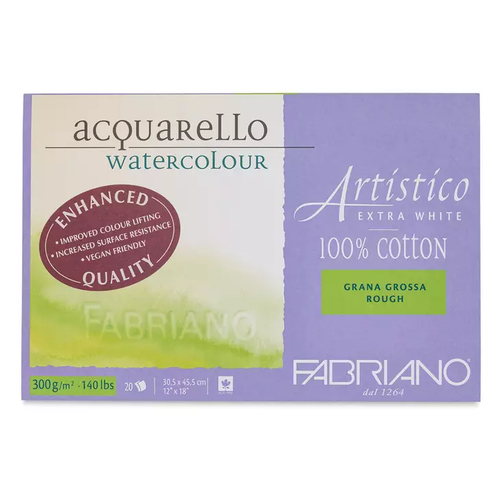 Fabriano Artistico 30,5x45,5 300g(20) GG - Akvarellilehtiöt - 006553045 - 1